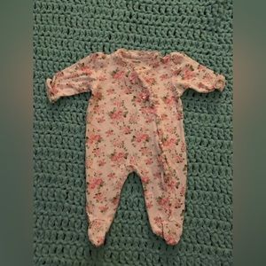 Baby girl sleeper floral